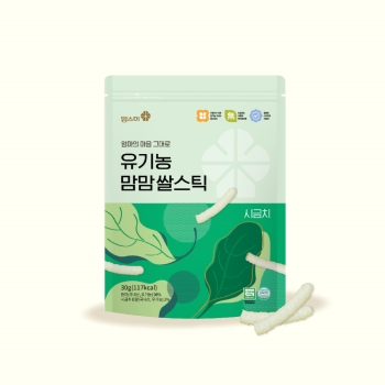 [맘스미]유기농 쌀스틱 시금치